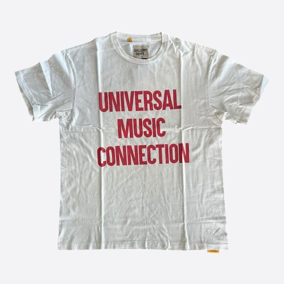 Gallery Dept White & Red Universal Music Connection T-Shirt - Picture 1 of 5